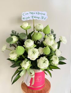 Hộp Hoa Sen Trắng