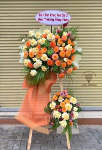 Kệ CM tone Cam Vàng